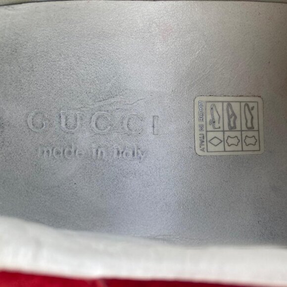 Vintage Gucci Prince Nappa Moorea Rosso Red Suede Sneaker Trainer Shoes 8.5G - Picture 13 of 13